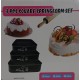  SET X 3 MOLDES CUADRDOS DESMONTABLES PARA TORTA