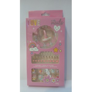 SET INFANTIL U&Ntilde;AS + STICKERS+ ANILLO Y PULSERA