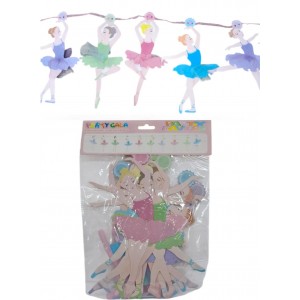 GUIRNALDA BAILARINA CON CINTA ORGANZA