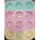 MOLDE SILICONA PARA 12 CUP CAKES