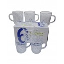 JARRITO VIDRIO LABRADO 240ML X6U EN CAJA