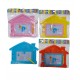 Pizarra magica casita 30x23 con sellitos