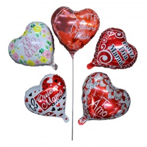 GLOBOS CORAZON GDE METALIZADOS MAMA  