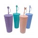  VASO INFANTIL CON TAPA Y SORBETE 20 CM