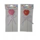 CUP CAKE 20 CM CORAZON GIBREADO CON CINTA
