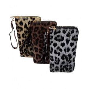BILLETERA FICHERO ANIMAL PRINT 1 CIERRE