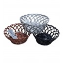  PANERA REDONDO 20X8CM PLASTICA SIMIL YUTE