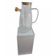 ACEITERA DE VIDRIO 1 LT TAPA BAMBOO Y ASA VIDRIO