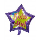 GLOBO ESTRELLA 8" FELIZ DIA