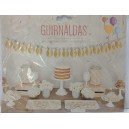  GUIRNALDA FELIZ CUMPLEA&Ntilde;OS COLOR METALIZADO