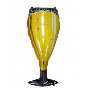 GLOBO SILUETA COPA CHAMPAGNE 85 CM