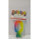 VELA NUMERO 0 MUTICOLOR (10039)