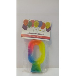VELA NUMERO 0 MUTICOLOR (10039)