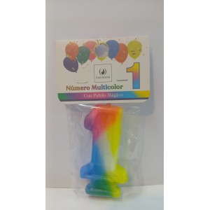 VELA NUMERO 1 MULTICOLOR