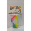VELA NUMERO 4 MULTICOLOR (02379)