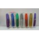 PEGAMENTO CON GLITTERS X 12 COL. FUERTES
