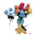  RAMO 30 CM X 5 FLORES CON HOJAS