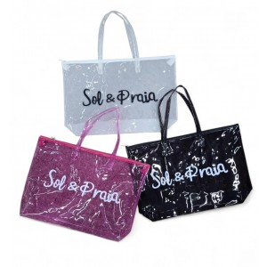 BOLSO PLAYERO CRISTAL 53X35CM