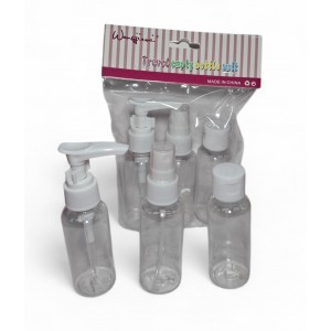 SET X 3 BOTELLITAS PARA VIAJE