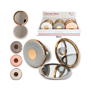 ESPEJO DE CARTERA 8 CM REDONDO DOBLE FAZ