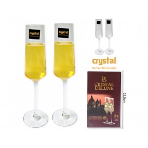COPA CRISTAL X 2U CHAMPAGNE 218ML