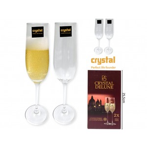 COPA CRISTAL X 2 U CHAMPAGNE 235ML