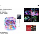  LUZ MICROLED 300LUCES 32MTS MULTICOLOR PANEL SOLAR