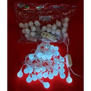 LUZ BOLITA 5 MTS 28 LUCES BLANCAS FRIAS 220V
