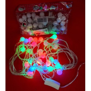 LUZ BOLITA 5MTS 28 LUCES MULTICOLOR 220V