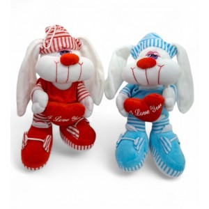 CONEJO PATON 28 CM CON CORAZON