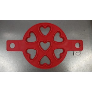 Molde silicona para 7 panqueques Corazon
