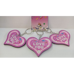 LLAVERO CORAZON  FOMA LOVE YOU 7 CM