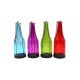 CANDELABRO BOTELLA 22 CM VIDRIO COLOR C/CADENA