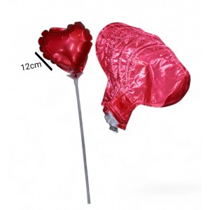 GLOBO METALIZAADO 12 CM (5") ROJOS X 50U