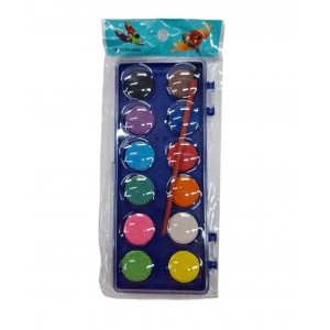 ACUARELA X 12 COLORES ESTUCHE ACRILICO