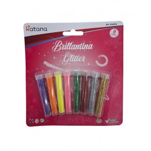 BRILLANTINA-GLITTER EN TUBO X8 COLORES