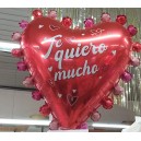 GLOBO CORAZON 21" CON BOLITAS TE QUIERO