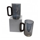 JARRO DE VIDRIO FUME ASA BAMBOO 12X7CM