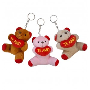 LLAVERO OSITO PELUCHE 10 CM TE AMO
