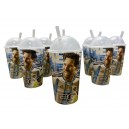  VASO INF. PLASTICO MESSI TAPA DOMO