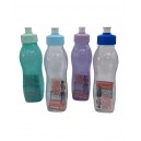 BOTELLA PLASTICA  DOBLE TAPA PUSH