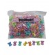 MINI BROCHES X 100 SURT. COLOR EN ESTUCHE PVC
