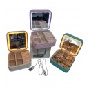 ALHAJERO SIMIL CUERO CON ESPEJO LUZ LED USB