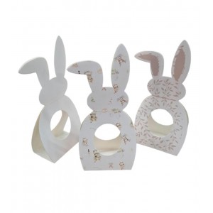 CONEJO CARTON PORTA HUEVOS DE PASCUAS