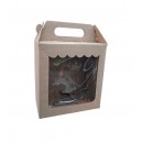 CAJA FRENTE VISOR MARRON 14X17X9,5