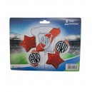 SET X 5 GLOBOS METALIZADOS RIVER