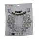 SET DE GLOBOS PLATEADO 29 PZAS DECORATIVO