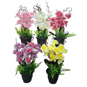 RAMO ORQUIDEAS EN MACETA 35 CM