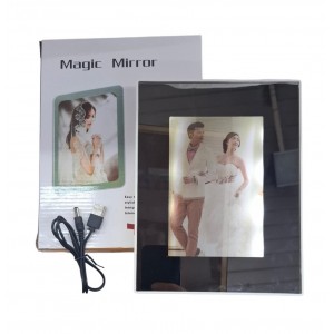 PORTARRETRATO ESPEJO 10X15 LUZ USB EN CAJA