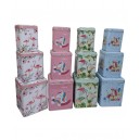 CAJA METAL X 3U DECORADA UNICORNIO